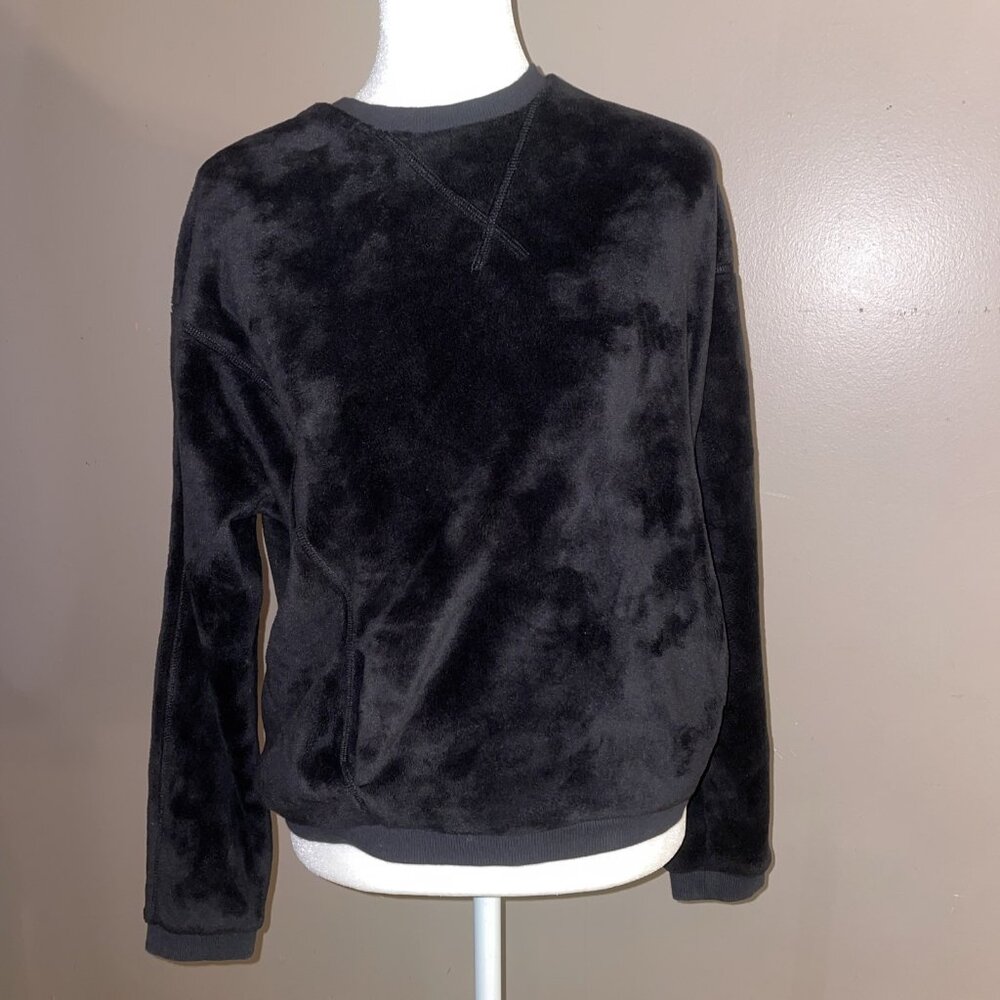 Athleta Girl Feelin' Good Crew Neck Fleece Sweatshirt Pockets Soft XL / 14